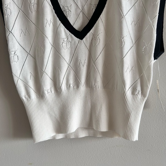 Anthropologie Maeve Violette Icon Logo Vest  Small NWT - Picture 9 of 15